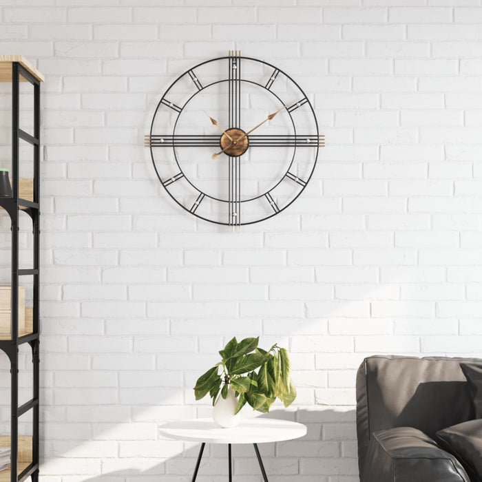 Ceas de perete, negru, Ø60 cm, fier - WALTI WALTI