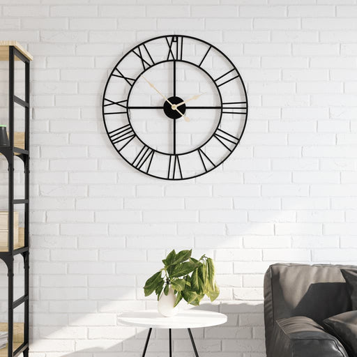 Ceas de perete, negru, Ø50 cm, fier - WALTI WALTI