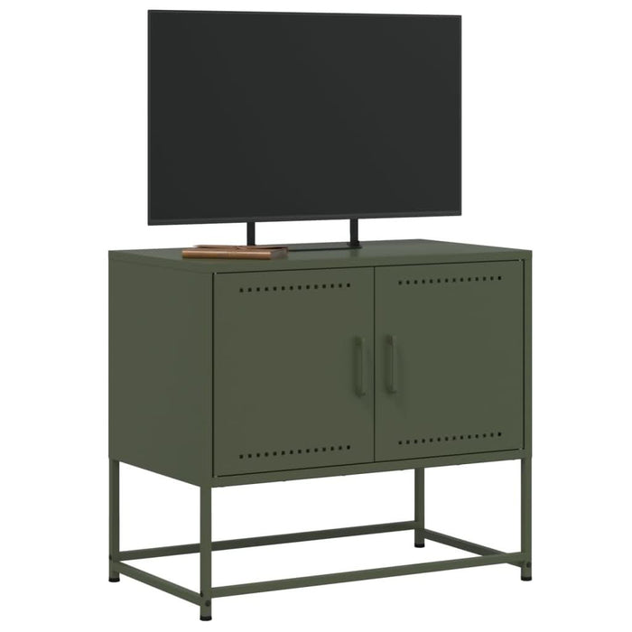 Dulap TV, verde măsliniu, 68,5x39x60,5 cm, oțel - WALTI WALTI