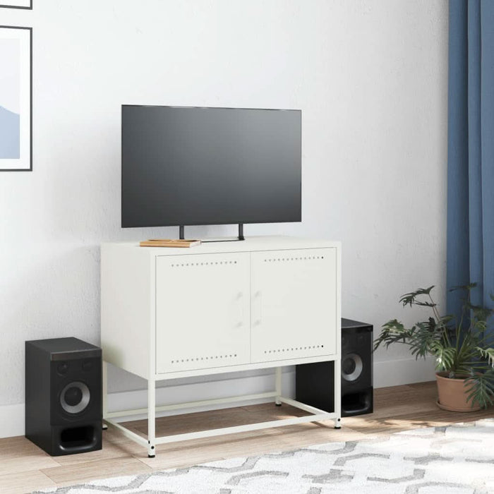 Dulap TV, alb, 68,5x39x60,5 cm, oțel - WALTI WALTI