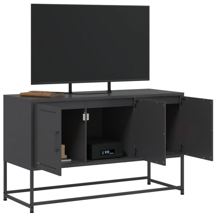 Dulap TV, negru, 68,5x39x60,5 cm, oțel - WALTI WALTI