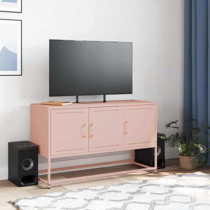 Dulap TV, roz, 100,5x39x60,5 cm, oțel - WALTI WALTI