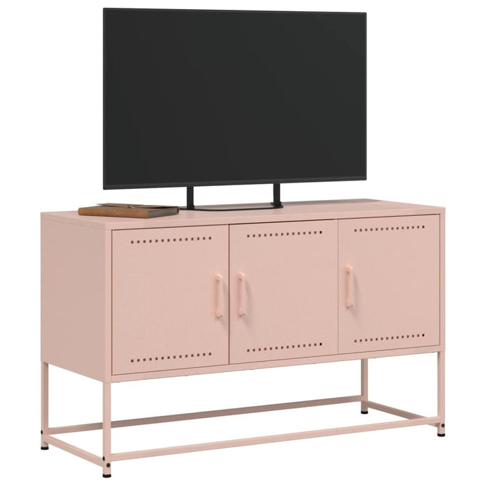 Dulap TV, roz, 100,5x39x60,5 cm, oțel - WALTI WALTI
