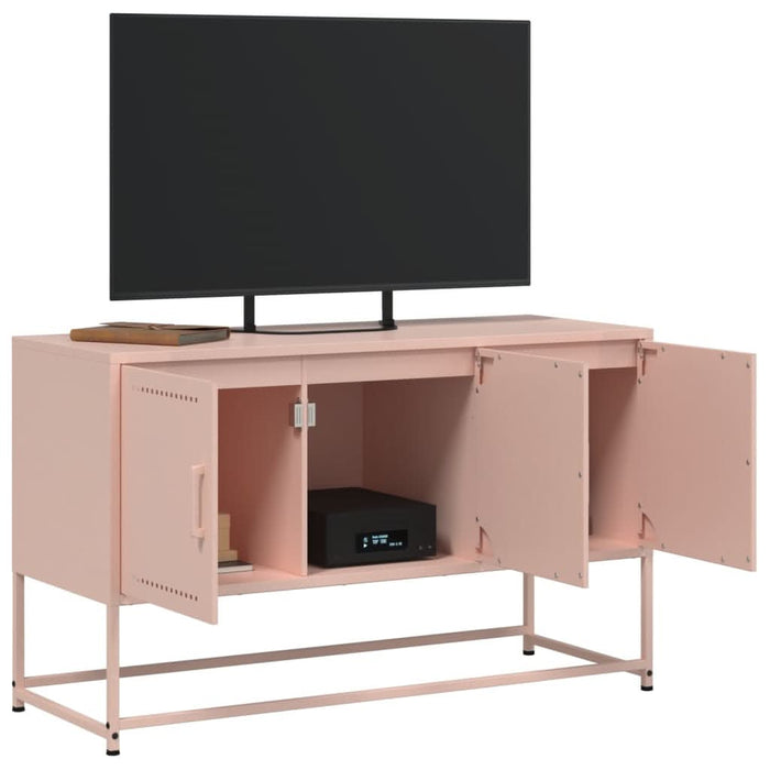 Dulap TV, roz, 100,5x39x60,5 cm, oțel - WALTI WALTI