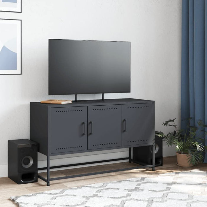 Dulap TV, antracit, 100,5x39x60,5 cm, oțel - WALTI WALTI