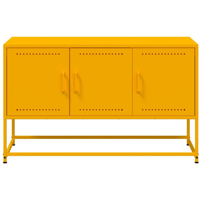 Dulap TV, galben muștar, 100,5x39x60,5 cm, oțel - WALTI WALTI
