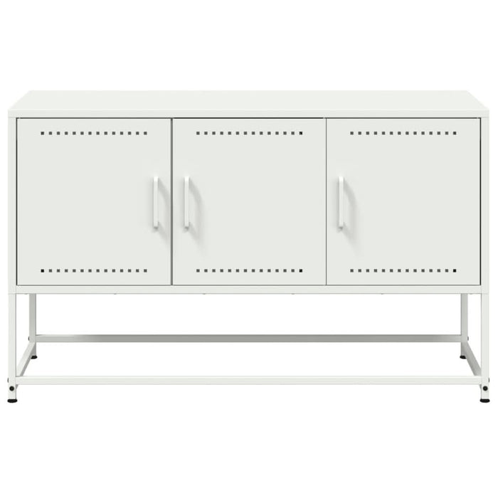 Dulap TV, alb, 100,5x39x60,5 cm, oțel - WALTI WALTI