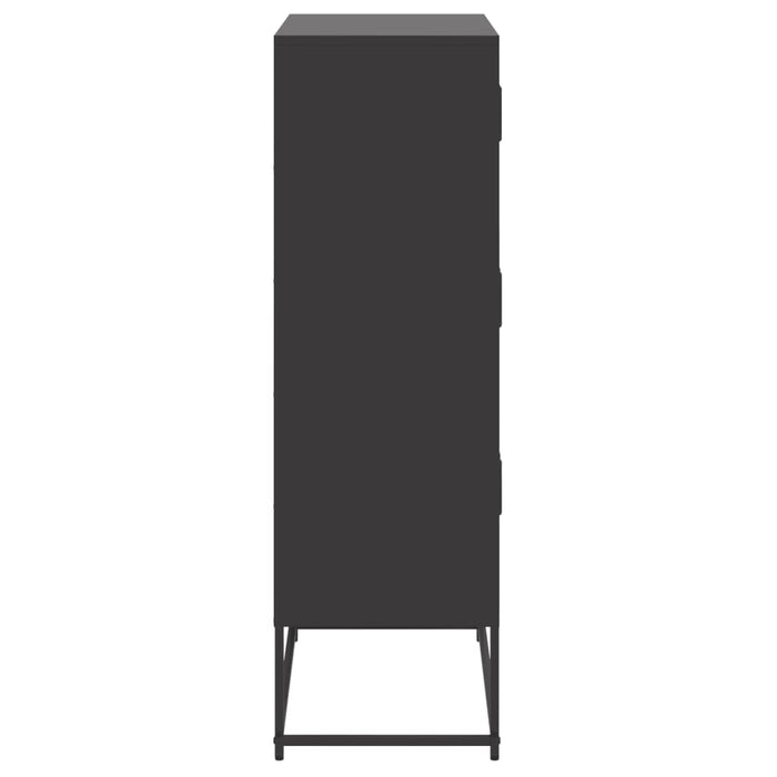 Dulap, negru, 68,5x38,5x123,5 cm, oțel - WALTI WALTI