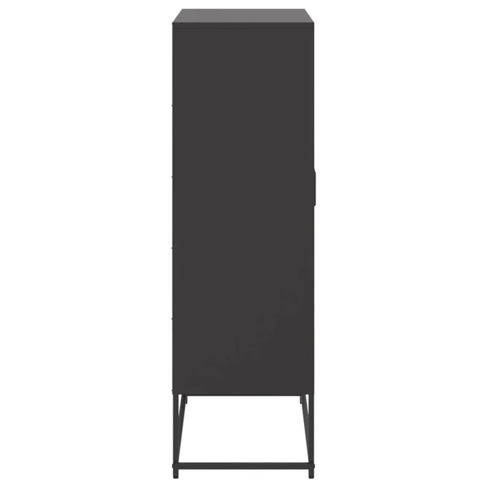 Dulap înalt, negru, 68,5x38,5x123,5 cm, oțel - WALTI WALTI