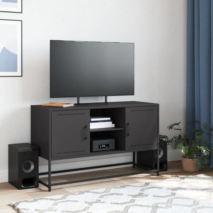 Dulap TV, negru, 68,5x39x60,5 cm, oțel - WALTI WALTI