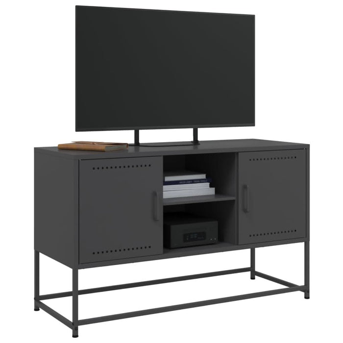 Dulap TV, negru, 68,5x39x60,5 cm, oțel - WALTI WALTI