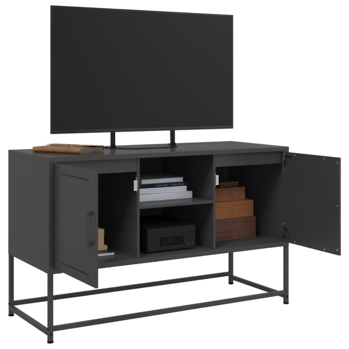 Dulap TV, negru, 68,5x39x60,5 cm, oțel - WALTI WALTI