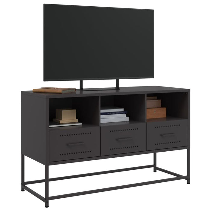Dulap TV, negru, 68,5x39x60,5 cm, oțel - WALTI WALTI