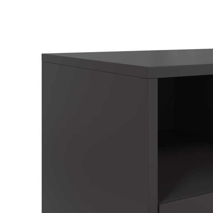 Dulap TV, negru, 68,5x39x60,5 cm, oțel - WALTI WALTI