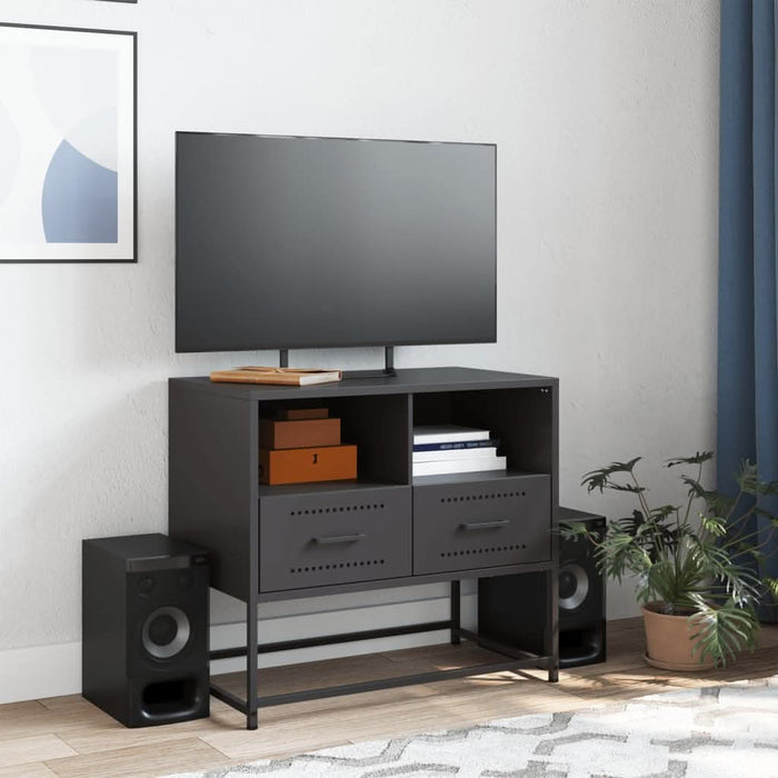 Dulap TV, negru, 68x39x60,5 cm, oțel - WALTI WALTI