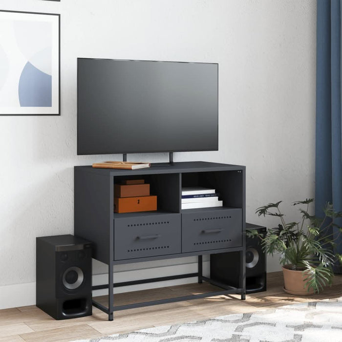 Dulap TV, antracit, 68x39x60,5 cm, oțel - WALTI WALTI