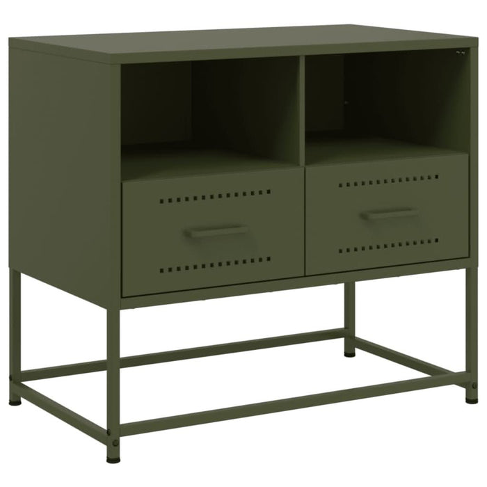 Dulap TV, verde măsliniu, 68x39x60,5 cm, oțel - WALTI WALTI