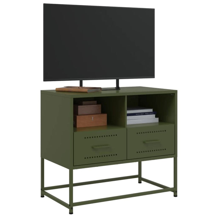 Dulap TV, verde măsliniu, 68x39x60,5 cm, oțel - WALTI WALTI