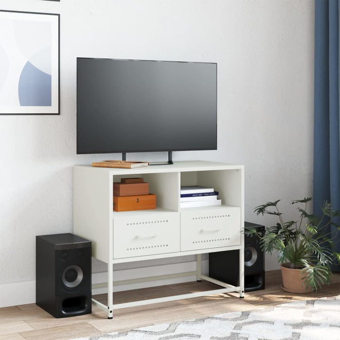 Dulap TV, alb, 68x39x60,5 cm, oțel - WALTI WALTI