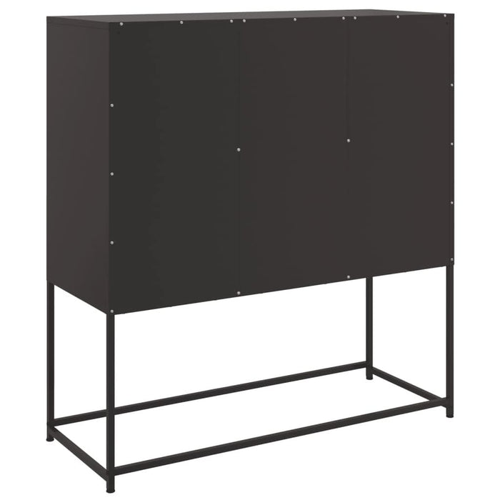 Dulap, negru, 100,5x39x107 cm, oțel laminat la rece - WALTI WALTI