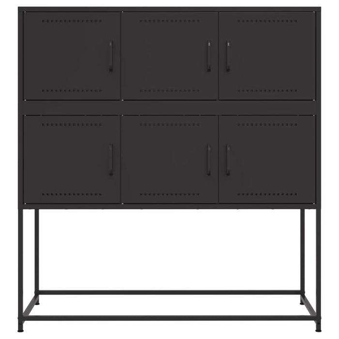 Dulap, negru, 100,5x39x107 cm, oțel laminat la rece - WALTI WALTI