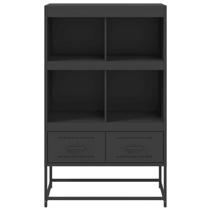 Dulap înalt, negru, 68,5x39x111,5 cm, oțel laminat la rece - WALTI WALTI