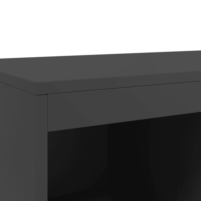 Dulap înalt, negru, 68,5x39x111,5 cm, oțel laminat la rece - WALTI WALTI