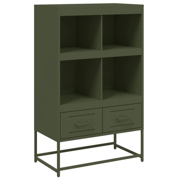 Dulap înalt, verde măsliniu, 68,5x39x111,5cm, oțel laminat rece - WALTI WALTI