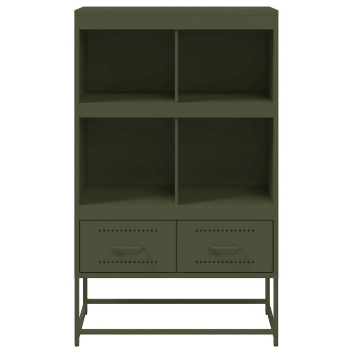 Dulap înalt, verde măsliniu, 68,5x39x111,5cm, oțel laminat rece - WALTI WALTI