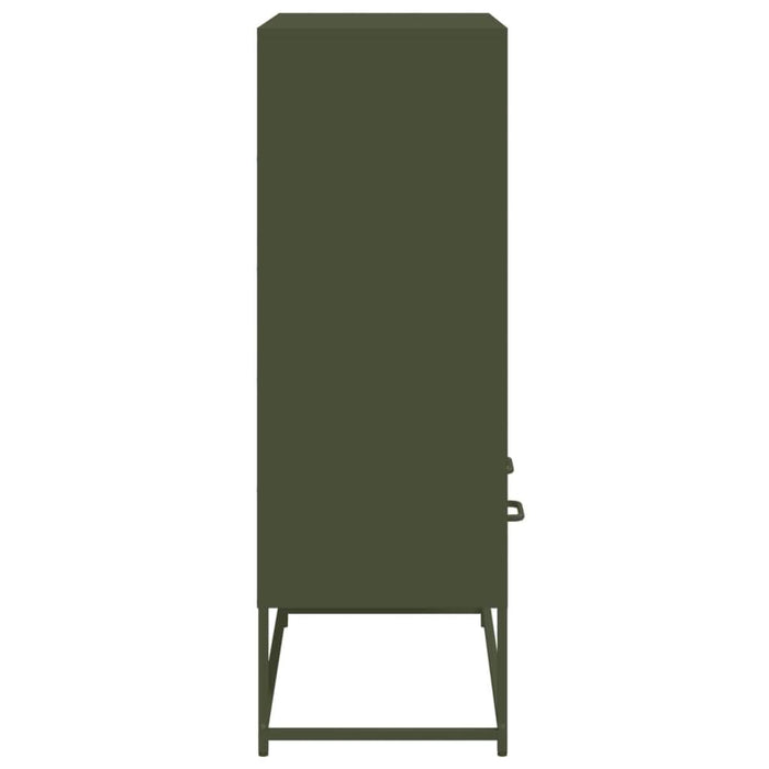 Dulap înalt, verde măsliniu, 68,5x39x111,5cm, oțel laminat rece - WALTI WALTI