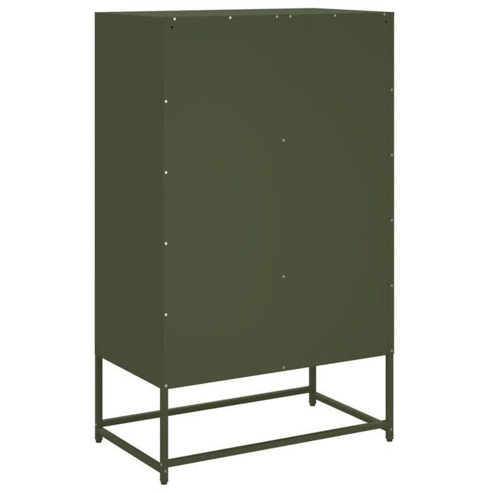 Dulap înalt, verde măsliniu, 68,5x39x111,5cm, oțel laminat rece - WALTI WALTI
