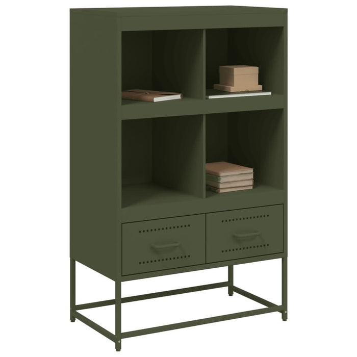 Dulap înalt, verde măsliniu, 68,5x39x111,5cm, oțel laminat rece - WALTI WALTI