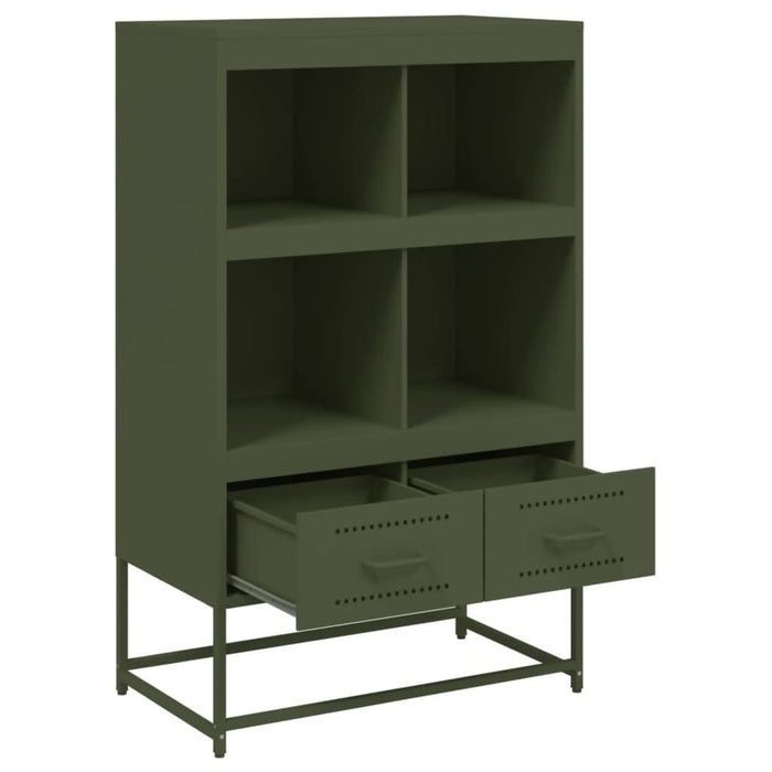 Dulap înalt, verde măsliniu, 68,5x39x111,5cm, oțel laminat rece - WALTI WALTI