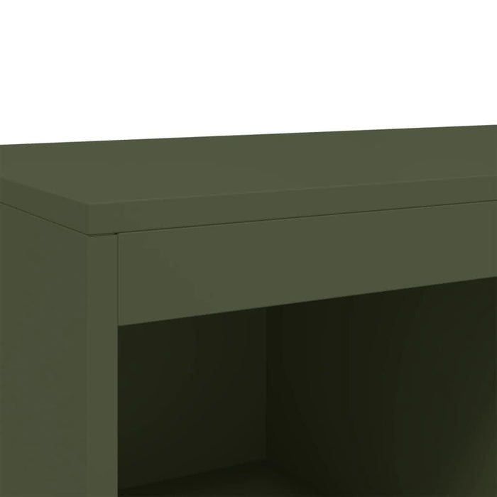 Dulap înalt, verde măsliniu, 68,5x39x111,5cm, oțel laminat rece - WALTI WALTI