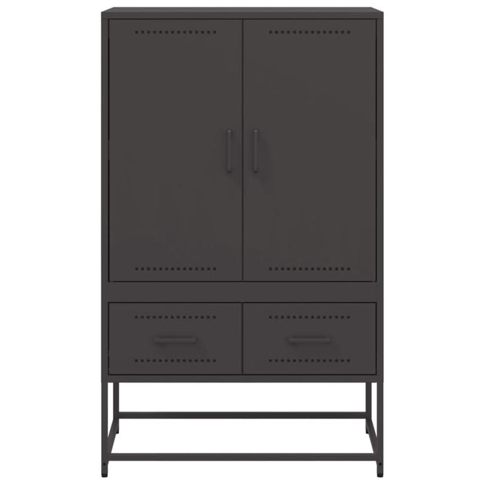 Dulap înalt, negru, 68x39x111,5 cm, oțel laminat la rece - WALTI WALTI