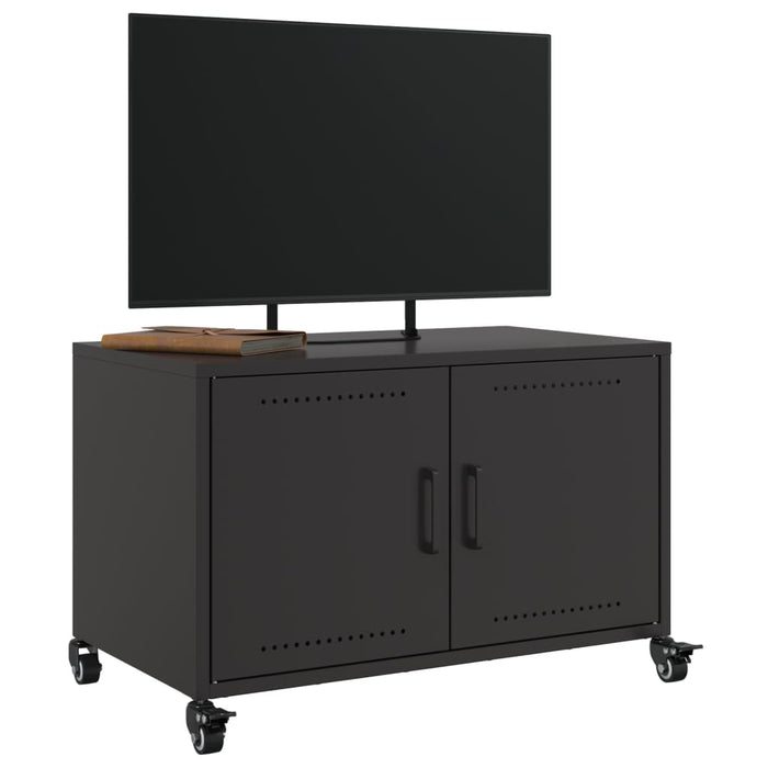 Dulap TV, negru, 68x39x43,5 cm, oțel WALTI