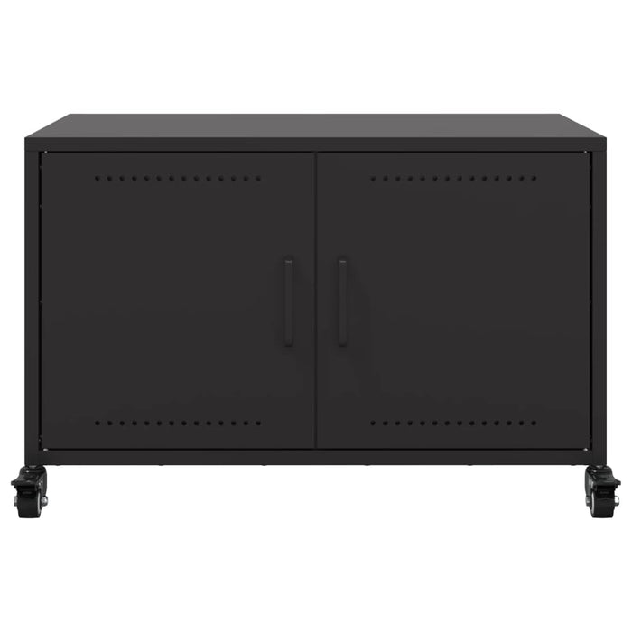 Dulap TV, negru, 68x39x43,5 cm, oțel WALTI