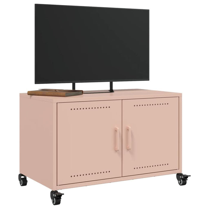 Dulap TV, roz, 68x39x43,5 cm, oțel laminat la rece - WALTI WALTI