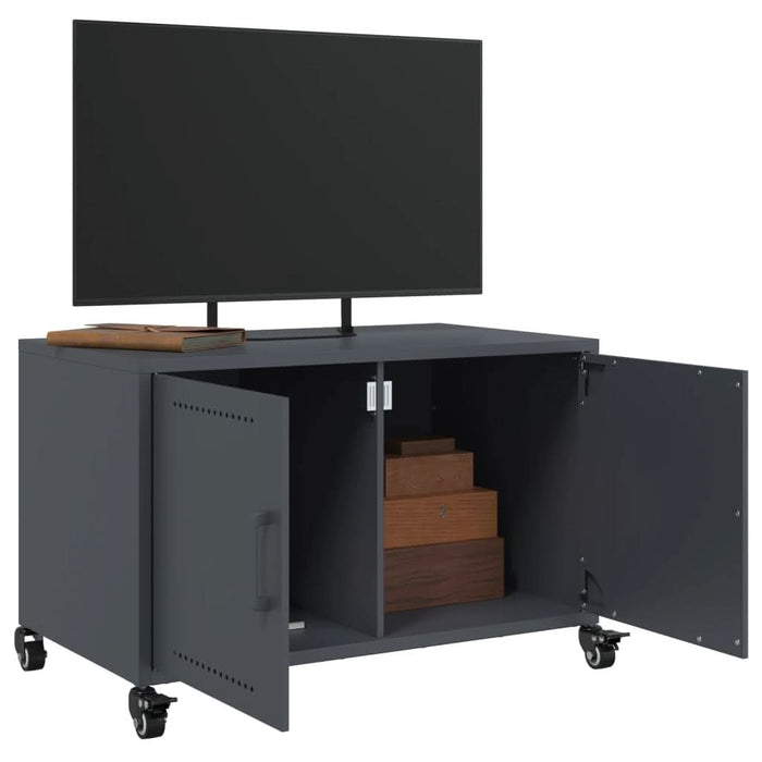 Dulap TV, antracit, 68x39x43,5 cm, oțel laminat la rece - WALTI WALTI