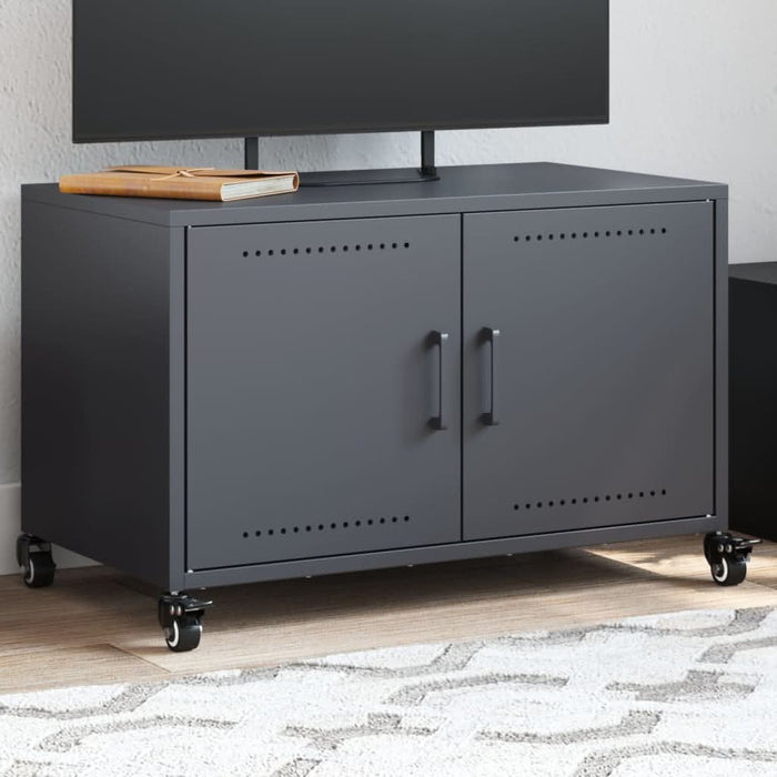 Dulap TV, antracit, 68x39x43,5 cm, oțel laminat la rece - WALTI WALTI