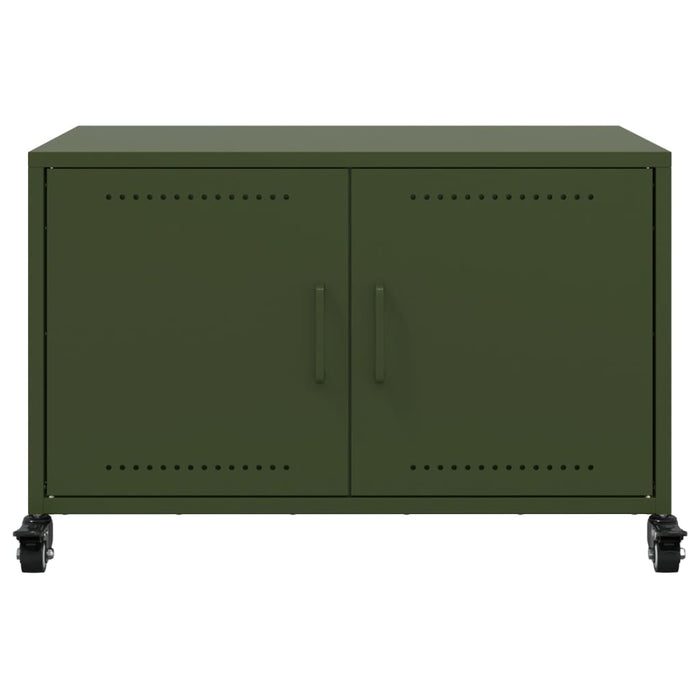 Dulap TV, verde măsliniu, 68x39x43,5 cm, oțel WALTI