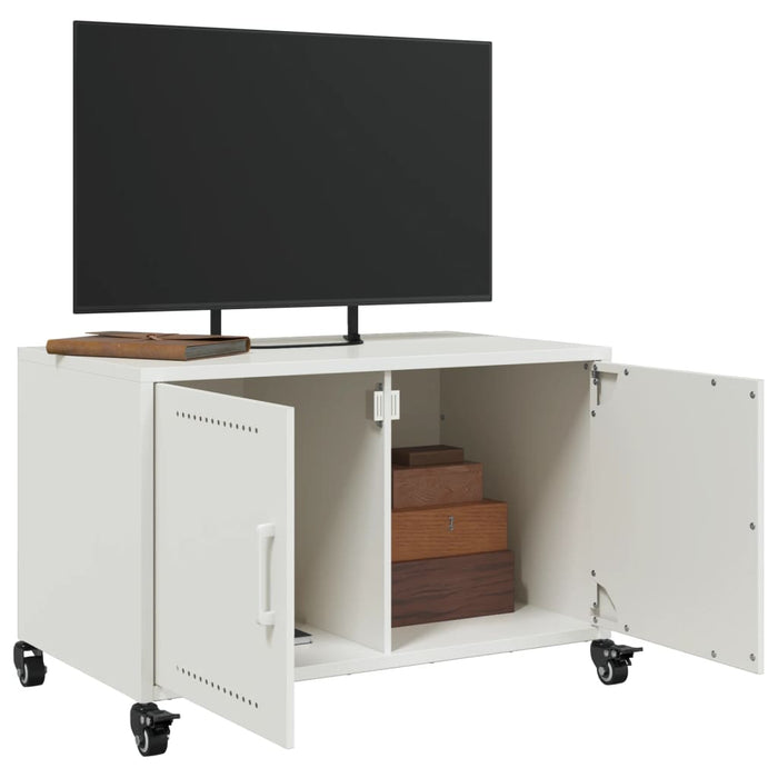 Dulap TV, alb, 68x39x43,5 cm, oțel WALTI