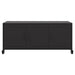 Dulap TV, negru, 100,5x39x43,5 cm, oțel laminat la rece - WALTI WALTI