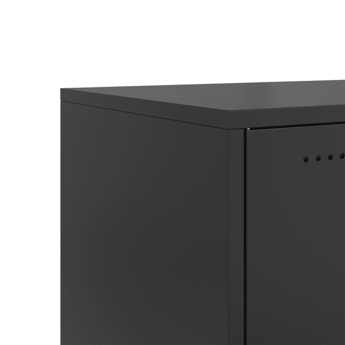 Dulap TV, negru, 100,5x39x43,5 cm, oțel laminat la rece - WALTI WALTI