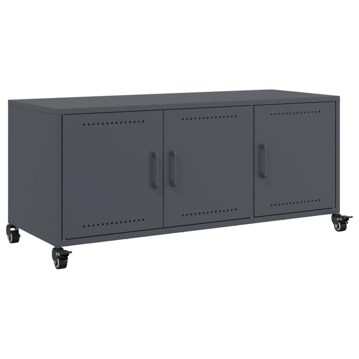 Dulap TV, antracit, 100,5x39x43,5 cm, oțel laminat la rece - WALTI WALTI