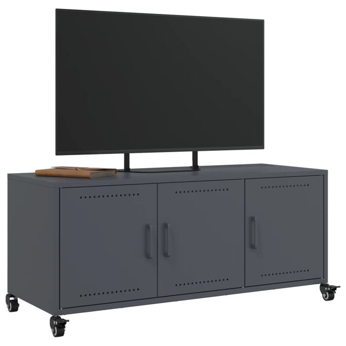 Dulap TV, antracit, 100,5x39x43,5 cm, oțel laminat la rece - WALTI WALTI