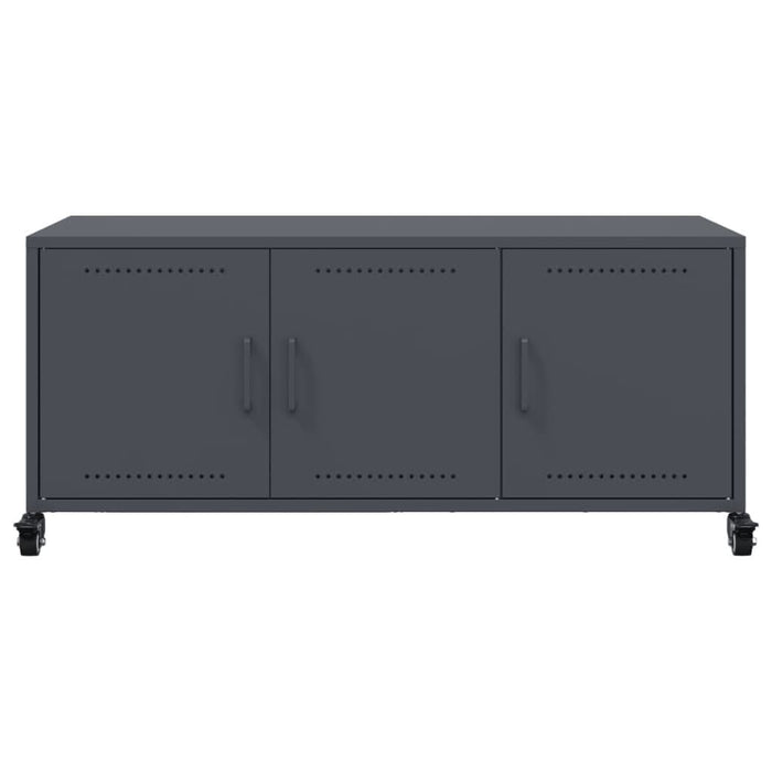 Dulap TV, antracit, 100,5x39x43,5 cm, oțel laminat la rece - WALTI WALTI