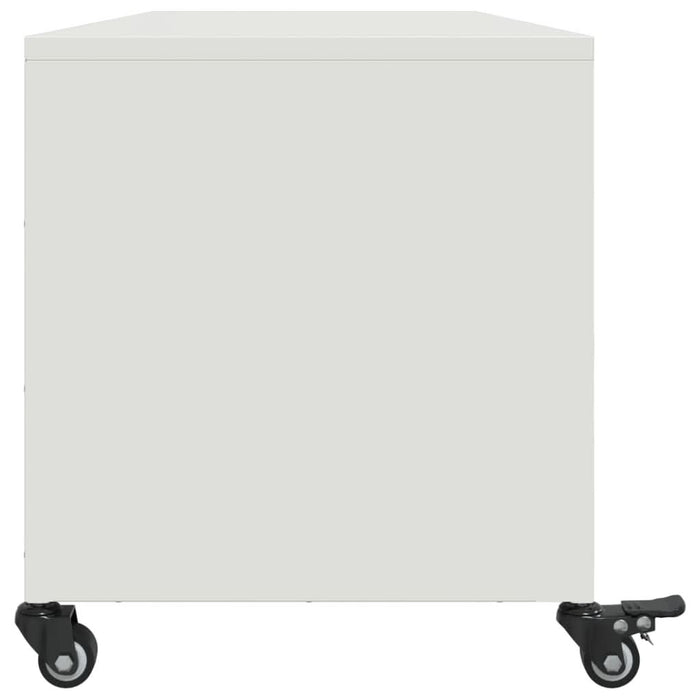 Dulap TV, alb, 100,5x39x43,5 cm, oțel laminat la rece - WALTI WALTI