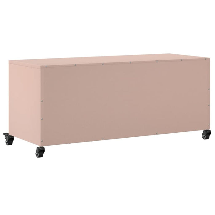 Dulap TV, roz, 100,5x39x43,5 cm, oțel laminat la rece - WALTI WALTI