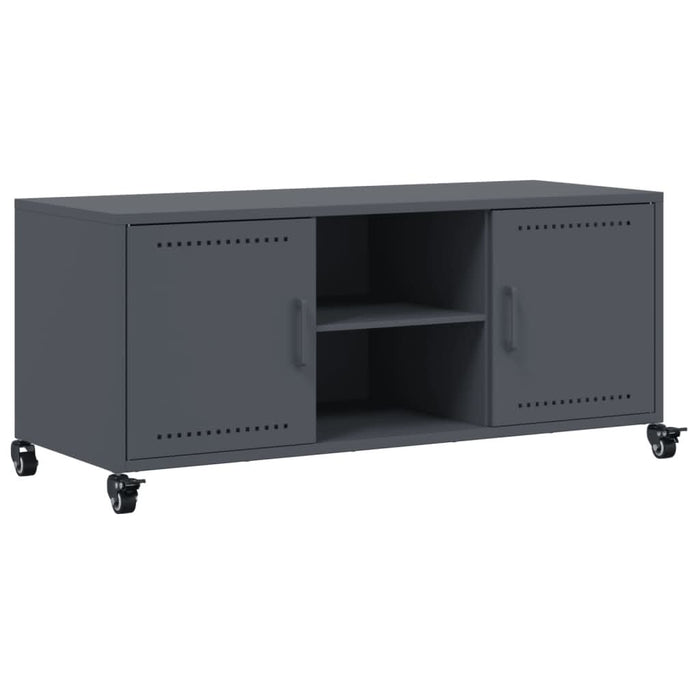 Dulap TV, antracit, 100,5x39x43,5 cm, oțel laminat la rece - WALTI WALTI